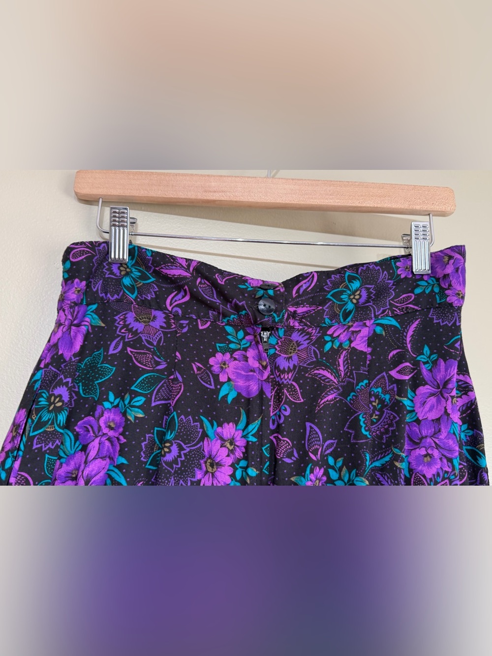 Vintage 80’s Fashion Gallery Floral Statement Skirt Set - Picture 13 of 16